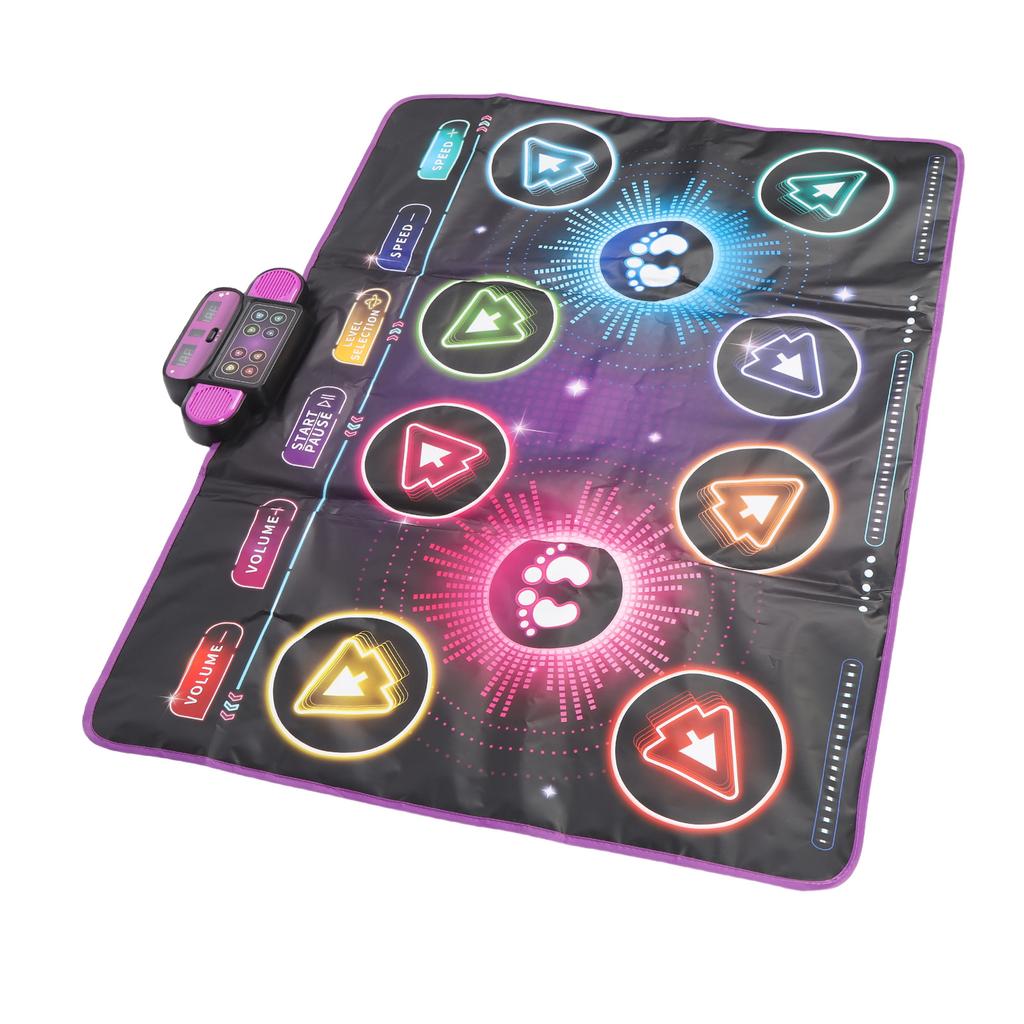 Electronic Dance Mat Built In Music Dual Player Interactive Dance Game Pad for Home Use