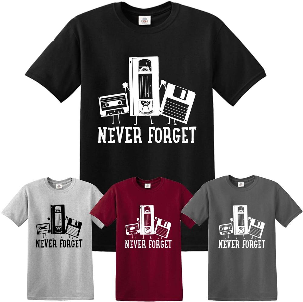 Never Forget Funny TSHIRT Nerd Humor Nostalgia Old 1990s 90s 1980s 80s Joke Top Unisex T-Shirt M