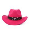 Tibetan Top Hat, Western Cowboy Hat, Tibetan Felt Hat, Cow Head, Grassland, Plateau Ethnic Style Outdoor Hat