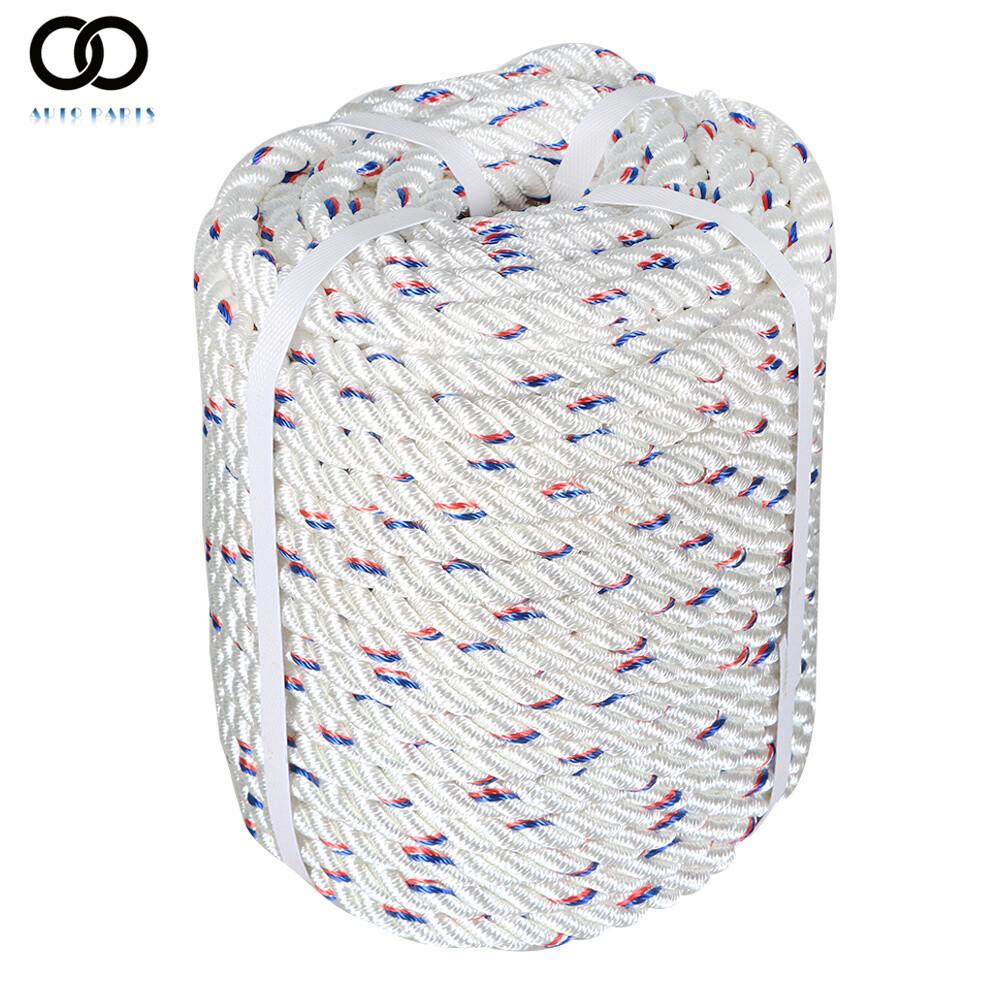 5/8in x 150' Double Braid Rope Polyester Arborist Rope Rigging Line Sailing Rope