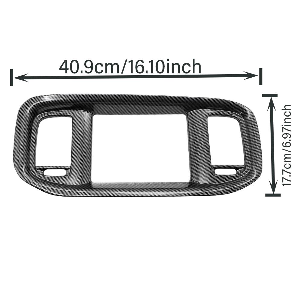 For Dodge Charger 2016-2023 Dashboard DVD Nav Anti-scratch Protector Carbon Fiber Style Centeral Control Navigation Frame