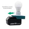Portable E27 12-60v 7w Bulb Lamp Led Work Light Compatible For Makita 18v Bl Series Lithium Battery