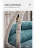 Indoor/Outdoor Rattan Hanging Basket Chair: Rocking Double Swing & Lazy Hammock