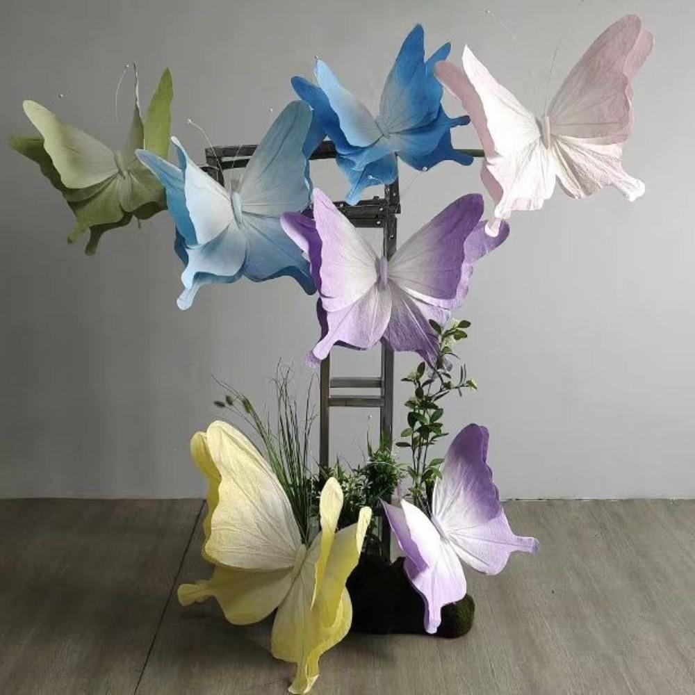 Big Butterfly Artificial Paper Flower Paper Layout Butterfly Window Display Props Photo Props