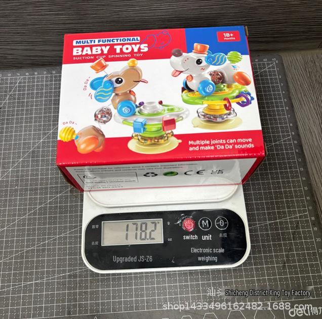 Multifunctional Baby Dining Table Toy: Detachable Suction Cup Spinner with Steering Wheel for Ages 0-3