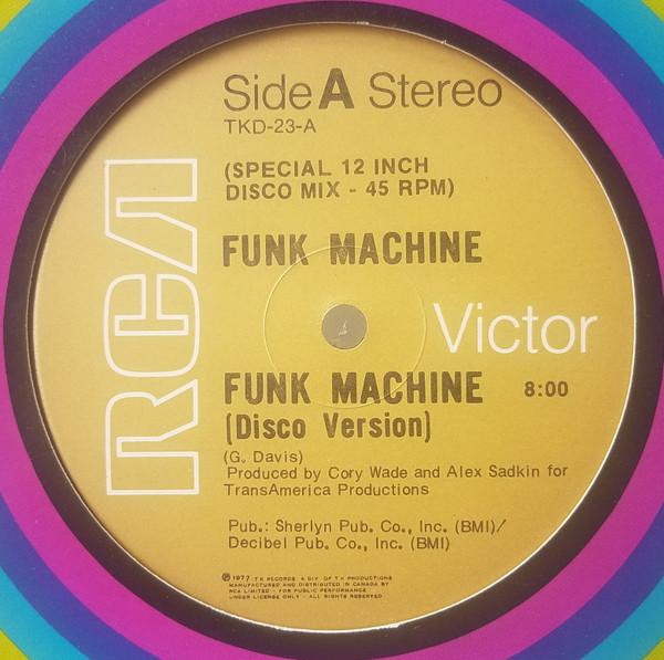 

12inch Record FUNK MACHINE - Funk Machine TKD23 RCA Victor 1977 Canada Soul/Funk Used