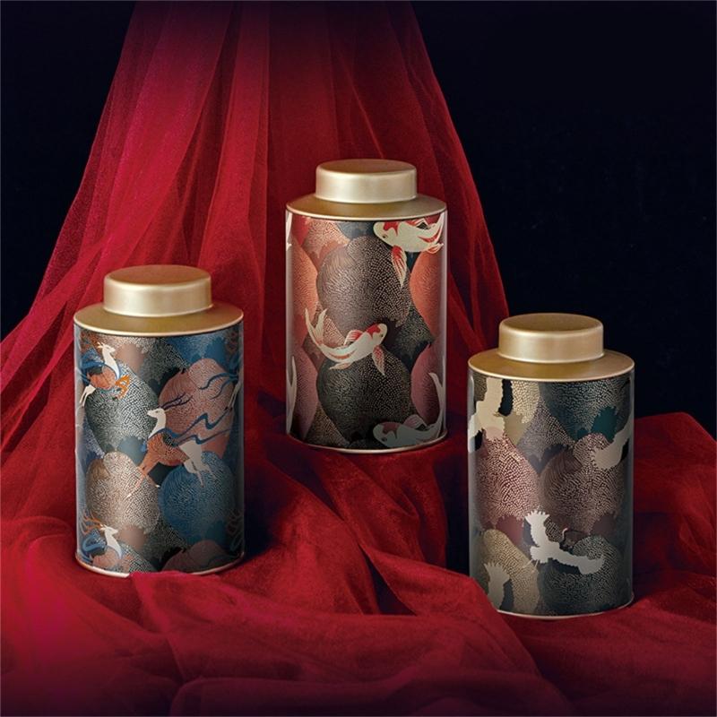 Portable Empty Tea Tin Can Reusable Tea Containers Travel Small Tea Packagings Box Vintage Tea Sealed Jar Easy To Use