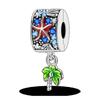 Silver Clasp 925 Silver CZ Pave Clip Charms Daisy Beads Stopper Safety Chain Fit Original Bangle Bracelet Jewelry Clip