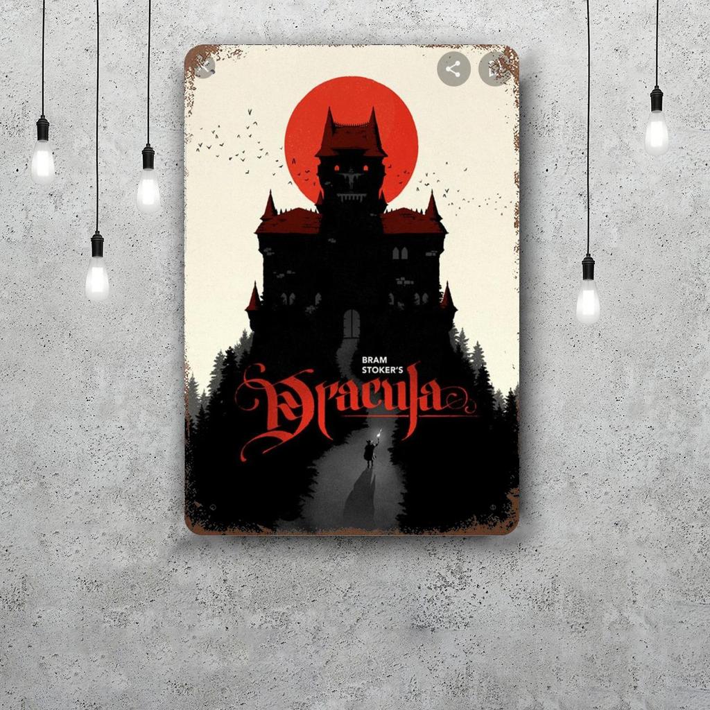 bram stokers dracula Vintage Metal Tin Signs Posters Decor Retro Metal Plaque Wall Art Decor for Garage Bar
