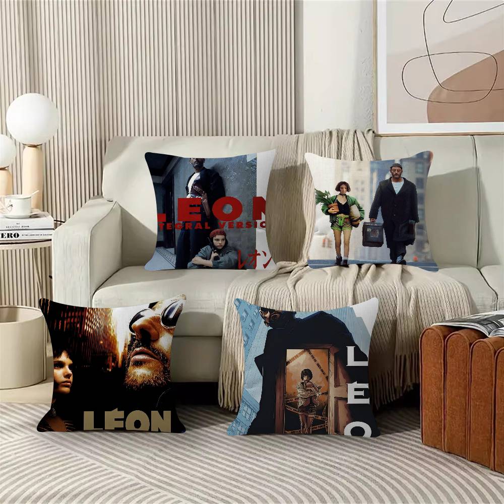 Classic Movie Leon The Professional Cushion Cover Pillowcase Upholstery Sofa Throw Pillow Home Decor Pillowcas