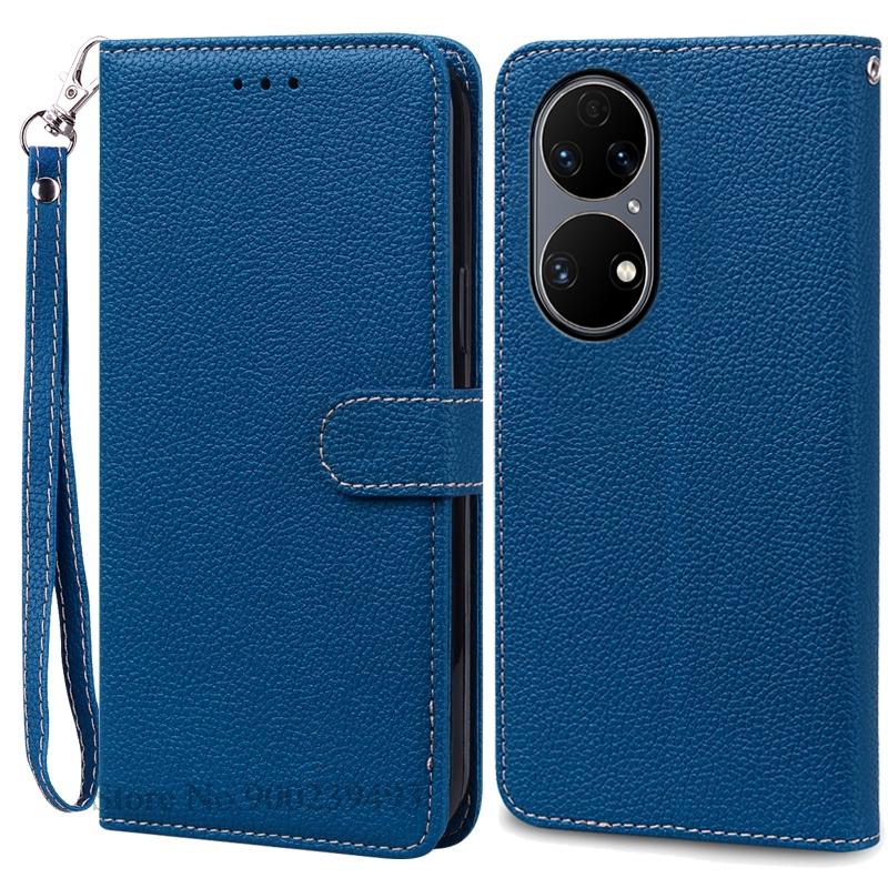 P50 P 50 Pro Case For Huawei P50 Case Leather Wallet Flip Case For Huawei P50 Pro Cover Soft Silicone Coque Fundas Shell