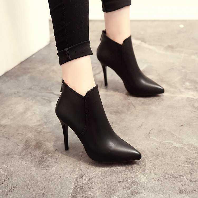 Botines tacón de aguja y punta fina comprar a buen precio — entrega  gratuita, reseñas reales con fotos — Joom