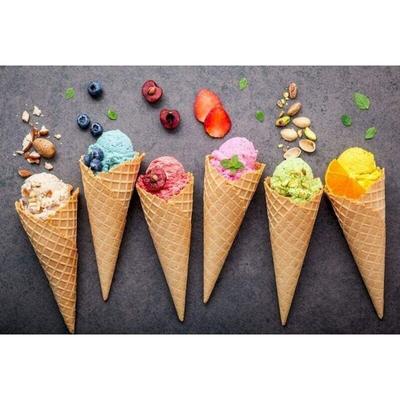 Pittura diamante cono gelato fai da te kit punto croce trapano completo diamante 5D ricamo mosaico immagine di strass decorazioni per la casa