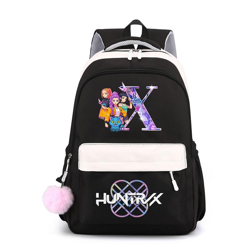 Large Capacity Schoolbag with Shoulder Strap; Student Three-piece Pencil Case Set