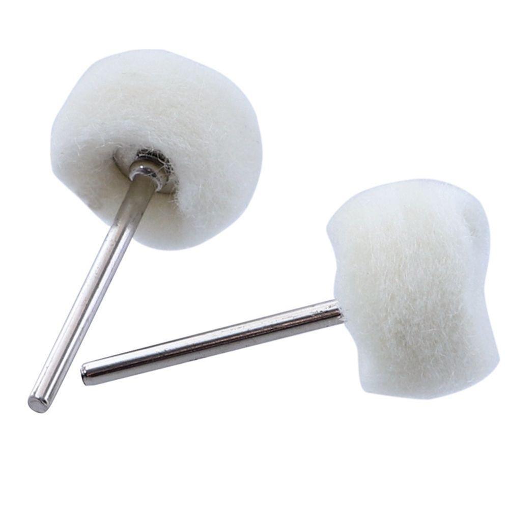 Cotton Thread Mini Abrasive Buffing Wheel Buffer Polishing 3mm Shank Felt Grinding Sanding Head