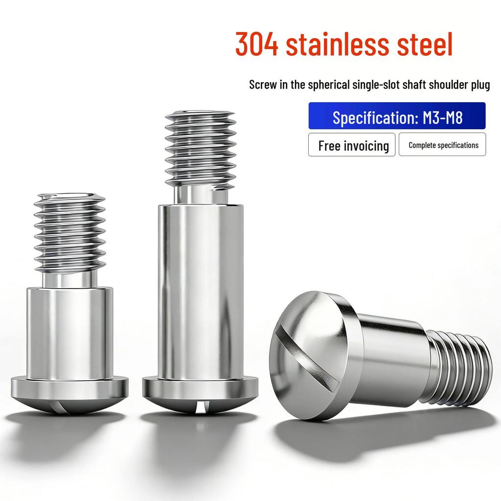 304 Edelstahl Kugelbund-Stufensteckschraube für Wellenbohrung Schraube GB946 Schulterbolzen M3/M4/M5/M8