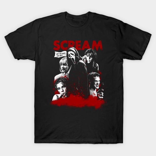 Men Black Print T-shirt Scream No-Cut Transfer Paper Print Cotton Tshirt - Men s Summer Cotton Graphic Tee S разноцветный