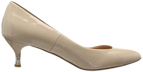 JILL STUART SHOE Women's Almond Toe Asymmetrical Pumps, Size 6488 BGE, Size 22.5 Cm, E