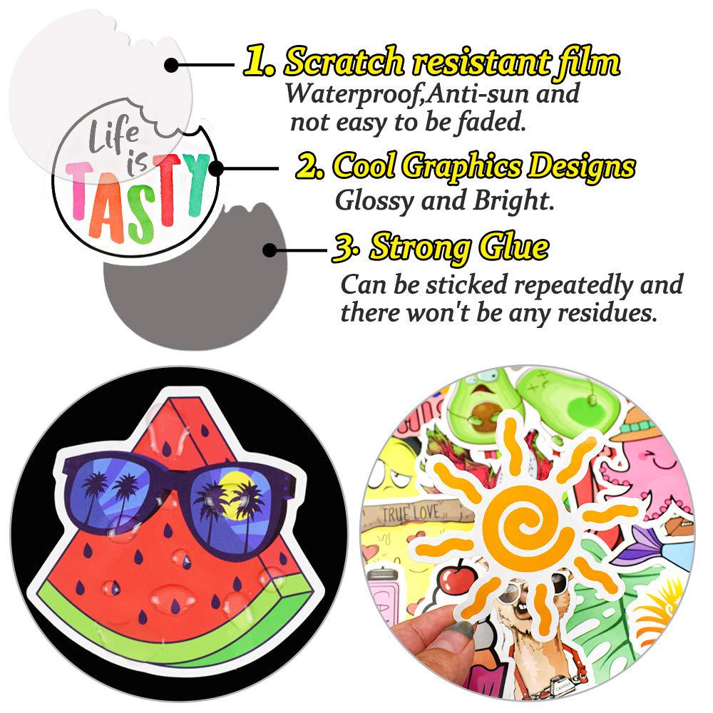 Pachet de 150 de bucăți de autocolante din vinil rezistent la apă pentru fete pentru carcasa telefonului pentru sticla de apă pentru laptop