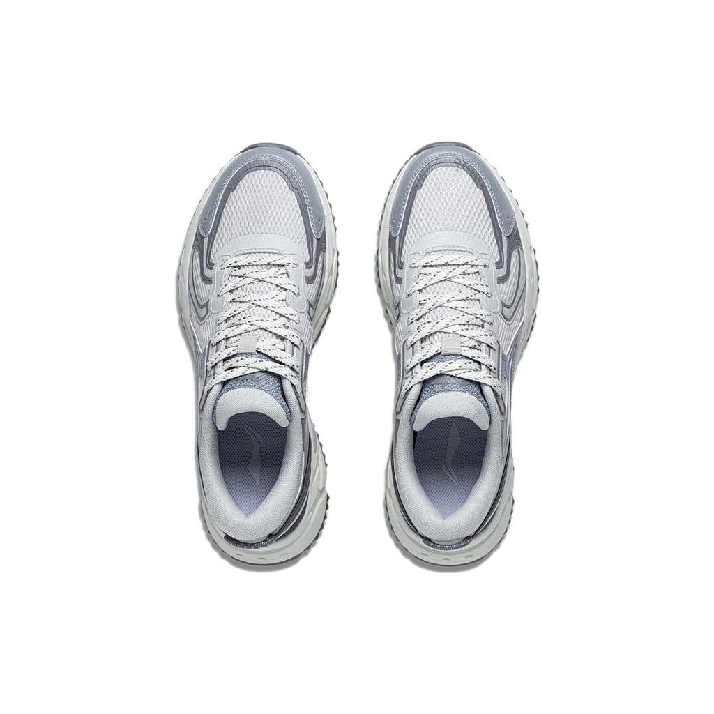 New LiNing Pick Up The Light Anti Slip And Wear Resistant Breathable Low Top Running Shoes Men's Antarctic Gray ARXT007-4