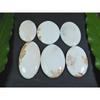 257Cts. Natural White Scolecite Oval Cabochon Loose Gemstone 5 Pcs Lot A-284