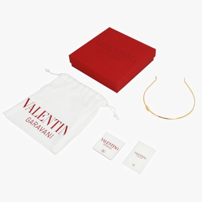 Valentino V Logo Crystal Hairband J0x61 Met L01