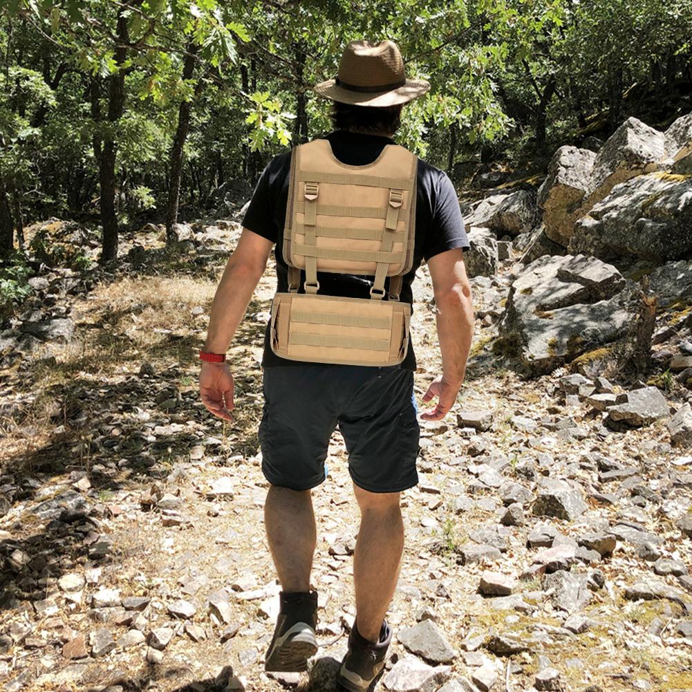 Hunting Vest & Belt Multifunctional Outdoors Training Belt Padded Airsoft Paintball Molle Oxford Cloth for Shooting War Game