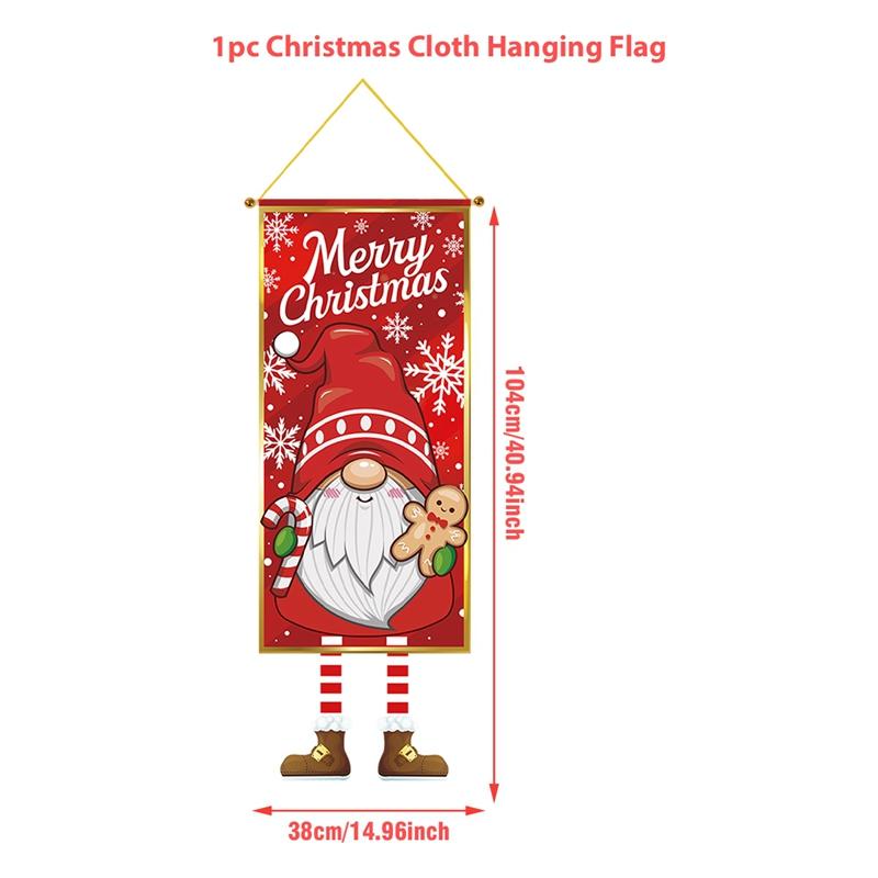 Christmas Hanging Flag Merry Christmas Decorations For Home 2025 Christmas Gifts Christmas Ornaments Navidad Xmas New Year 2026