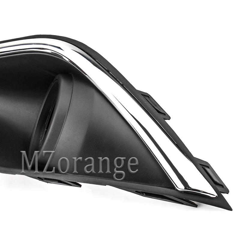 Fog Light Covers for Mitsubishi Outlander 2015 2016 2017 2018 Fog Lamp Chrome Bezel Foglight Hoods Grille Frame Car Accessories