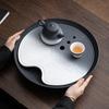 Zhi Nian Hua Large Round Gradient Ceramic Tea Tray