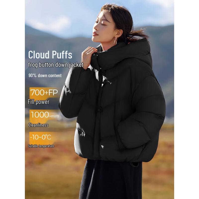 

Mohan Yimei Women s Hooded Cloud Puff Short Down Jacket XL