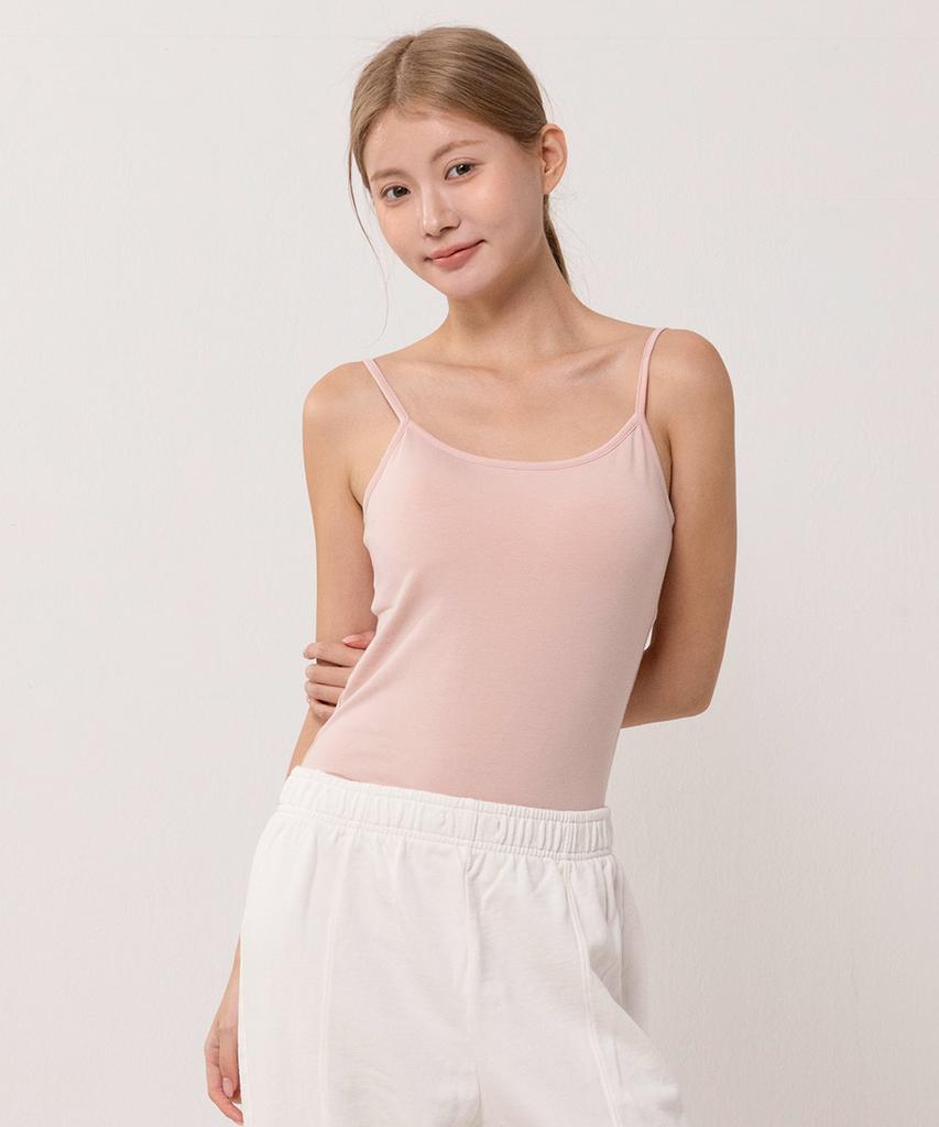 Ssaikeullin Wireless Bra Top With Built-In Cups Women'S Sleeveless (Apricot)