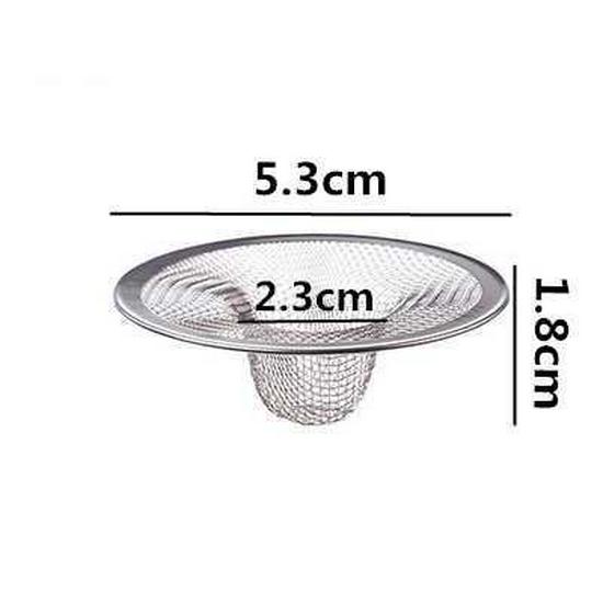 Stainless Steel Kitchen & Bathroom Sink Strainer - Anti-Clog Hair Catcher & Drain Filter