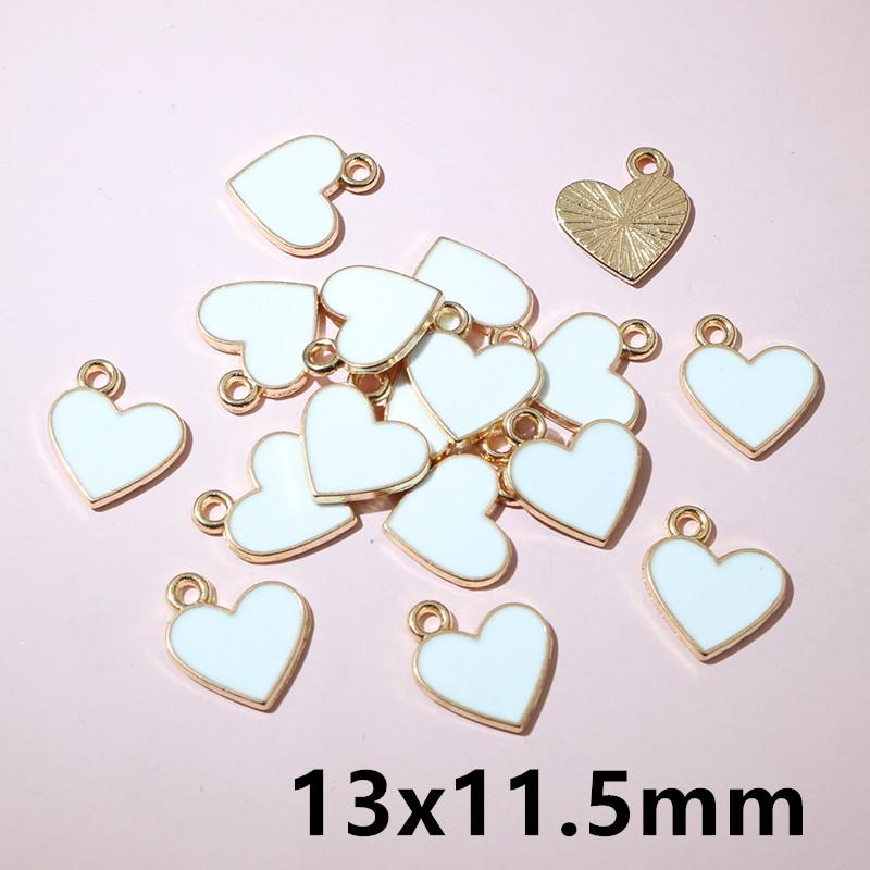

20pcs Enamel Bow Heart Charms Pendant for Necklace Earrings DIY Jewelry Making Accessories Findings Bracelet Keychains Findings