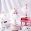 1Pc Elegant Dance Girl Rotating Ballet Music Box Handicraft Figurine Friend Gift Wedding Birthday Christmas Party Decoration