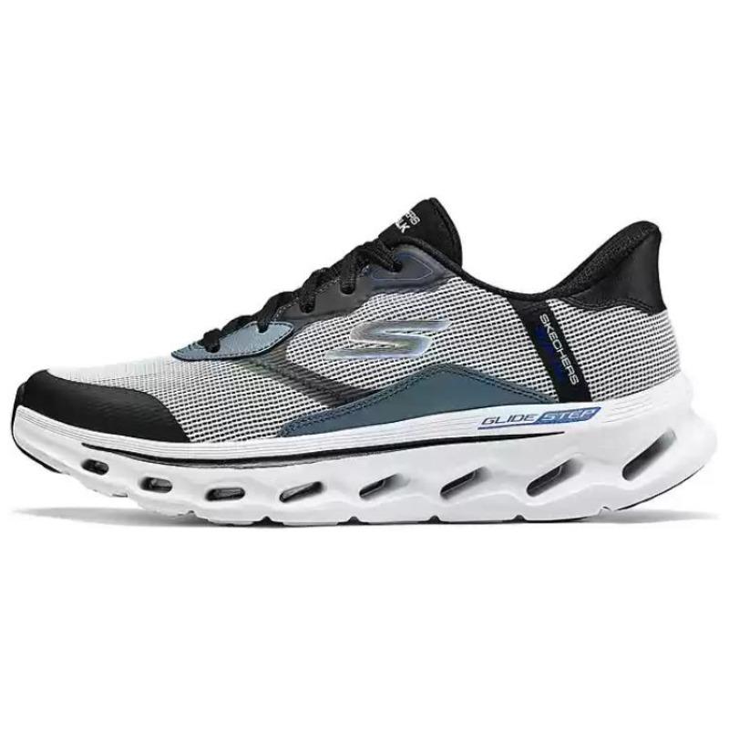Skechers Men s Go Walk Men Soft Comfort Low Top Casual Shoes White Black 216660-WBK 39.5