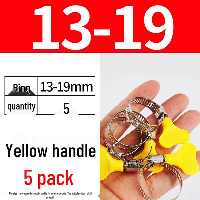 Nerezová hadicová spona, ručně utahovací páska pro vodní a vzduchové potrubí