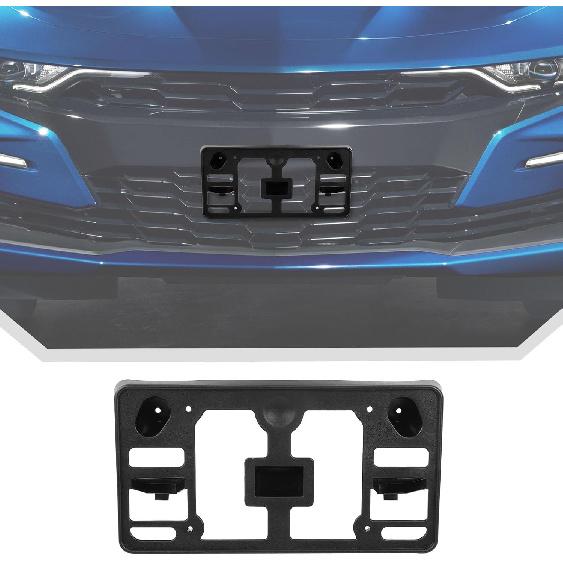 JeCar Front License Plate Frame Bracket for 2016-2024 Chevrolet Chevy Camaro Black