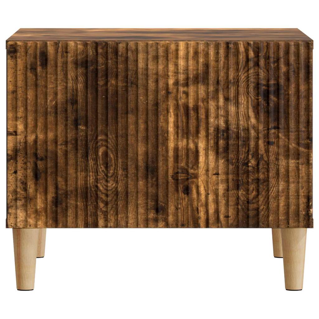 Coffee Table Smoked Oak 49 X 50 X 40 Cm Wood Based Material