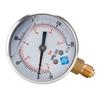 Oil Filled Vacuum Pressure Gauge Quality Metal for Case Lower Mount Connection Accuracy Class 1.6% Suitable for Water Oi