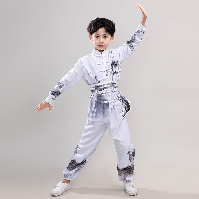 Children's Wushu & Tai Chi Performance Suit - Perfect for Kindergarten To Middle School Students' Chinese Kung Fu Fan Shows.