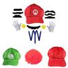 Official Mario Character Adult Octagon Sunhat Baseball Cap And Accessory Set