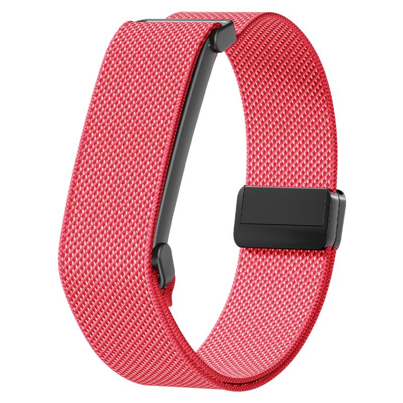Metal Case+Sports Nylon Strap For Google Fitbit Air Sports Elastic Magnetic Wristband For Google Fitbit Air Comfortable Bracelet