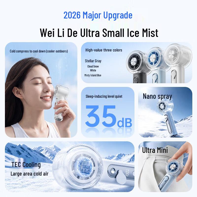 VENIDER Portable Semiconductor Cooling Mist Fan