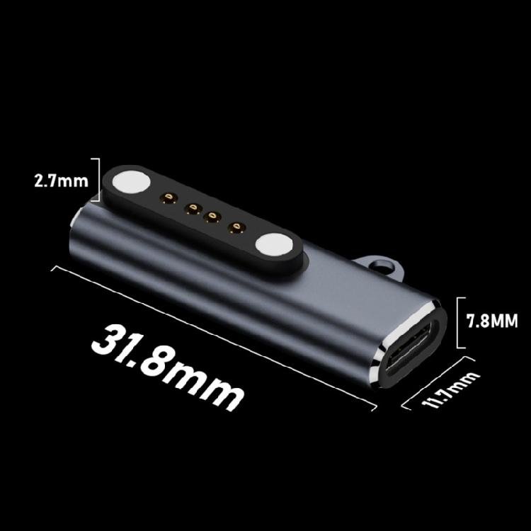 Lightweight Magnetic Charging Adapter Converter Type C Interfaces Easy Efficient Connection for Kids Children Smartwatch