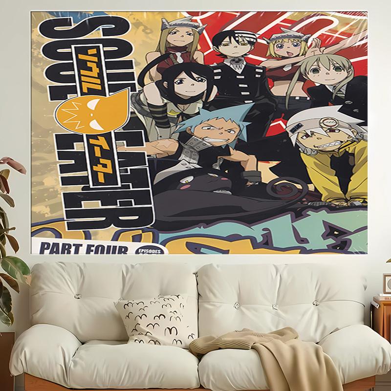 1pc Soul Eater Tapestry, Living Room, Bedroom, Office, Party Decor, Ideal Festive Gift