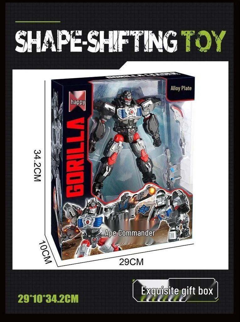 Transforming Toy: Captain Chimpanzee & Rhino Super Warrior Figure for Kids