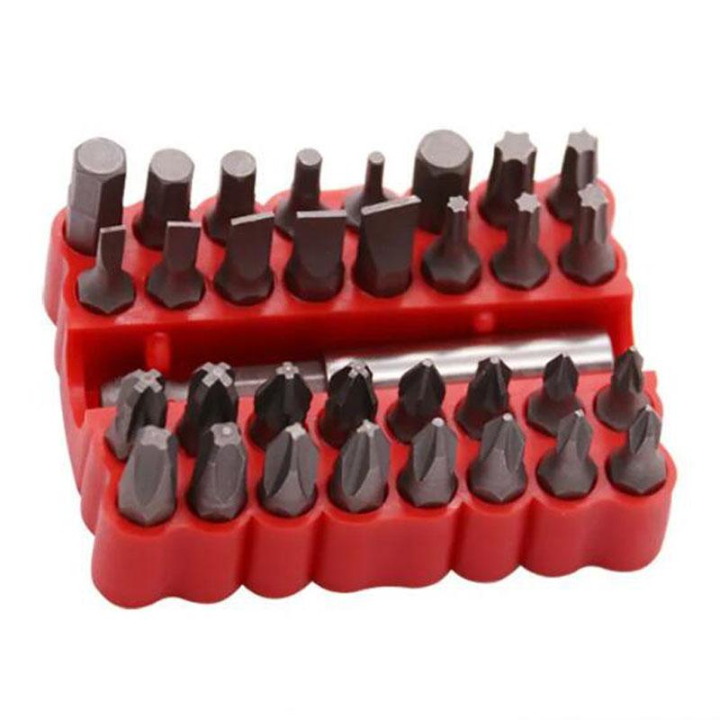 

Набор из 33 безопасных бит Torx Hex Star Tri Wing с защитой от несанкционированного доступа и магнитным держателем, профессиональный набор ручных инструментов Solid set