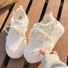 Women Summer Breathable Mesh Hollow Out Thick Sole Casual Platform White Sneakers
