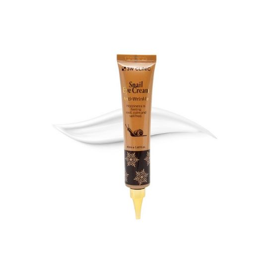 3W Clinic Snail Eye Cream Anti-Wrinkle Firming Moisturizing 40ml